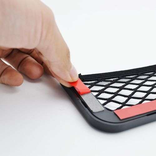 Car Auto String Mesh Net Resilient Bag Holder Storage Pouch for Cell phone (MEDIUM)