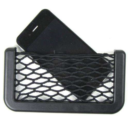 Car Auto String Mesh Net Resilient Bag Holder Storage Pouch for Cell phone (MEDIUM)