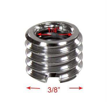 1/4'' Male to 3/8'' Male Tripod Thread Screw Adapter (head cutting for Screwdriver)