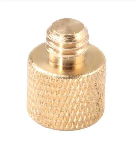 1/4` Female to 3/8` Male Tripod Screw Thread Adapter Bronze