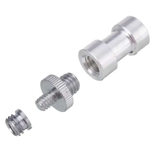 Male To Female Screw Adapter 1/4` 3/8` Set Thread Screw Adapters for Camera Tripod Light Stand
