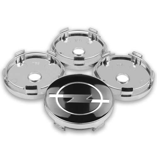 Set of 4 WHEEL CENTER CAPS 60mm / 56mm for OPEL