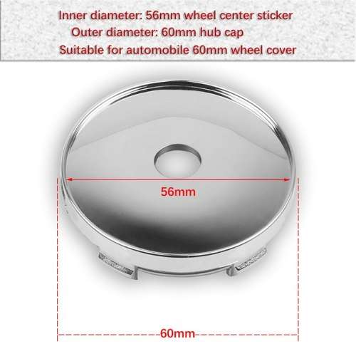 Set of 4 WHEEL CENTER CAPS 60mm / 56mm for OPEL