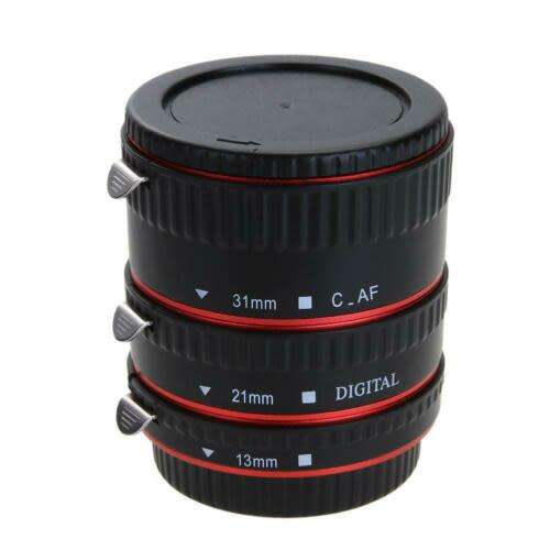 Macro Extension Tube Set for Canon EOS Cameras (Metal Mount)
