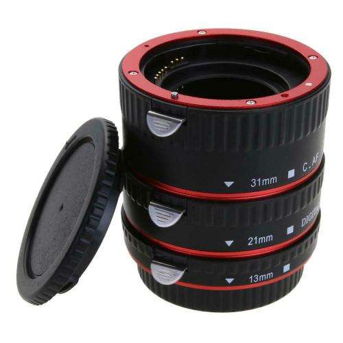 Macro Extension Tube Set for Canon EOS Cameras (Metal Mount)