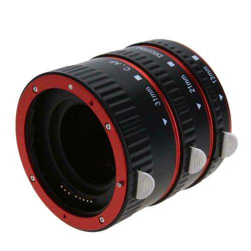 Macro Extension Tube Set for Canon EOS Cameras (Metal Mount)