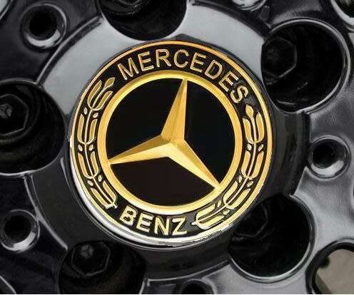 4x 75mm Wheel Centre Cap for Mercedes Benz