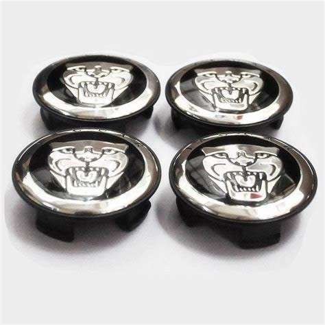 4pcs 58mm black car Wheel Centre Caps for Jaguar XJ XJR XJ6 XF X F TYPE