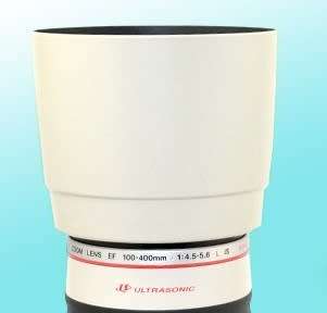 Generic used WHITE Lens Hood for Canon EF 100-400mm f/4-5.6L USM IS Lens