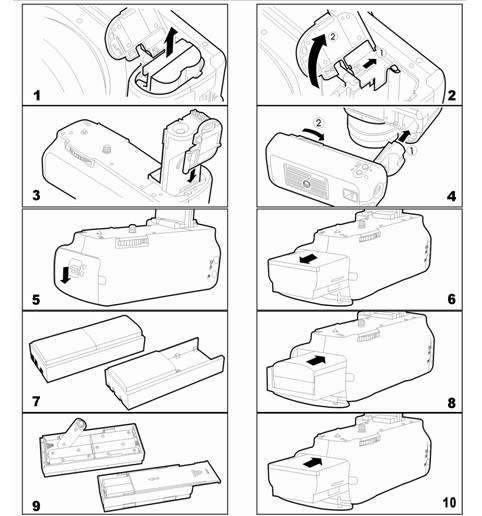 Generic BG-E5 Battery Grip for Canon EOS 450D / 500D / 1000D