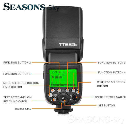 Godox Thinklite TTL TT685N Camera Flash High Speed 1/8000s Optical Transmission for NIKON
