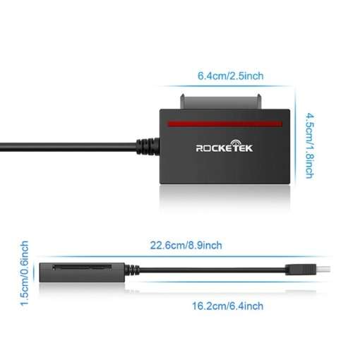 Rocketek USB 3.0 to SATA Adapter Converter CFast Card Reader for 2.5` Sata HDD