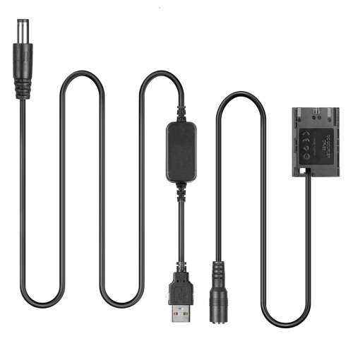 Power Bank ACK-E6 USB Cable DC Coupler  for LP-E6N Battery for Canon EOS 60D-90D, 5D-7D
