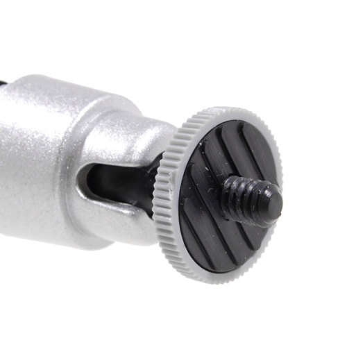 Mini 1/8` 360 Swivel Ball Head Screw Tripod DSLR Ballhead Stand For Camera (Silver)