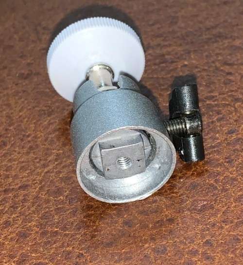 Mini 1/8` 360 Swivel Ball Head Screw Tripod DSLR Ballhead Stand For Camera (Silver)