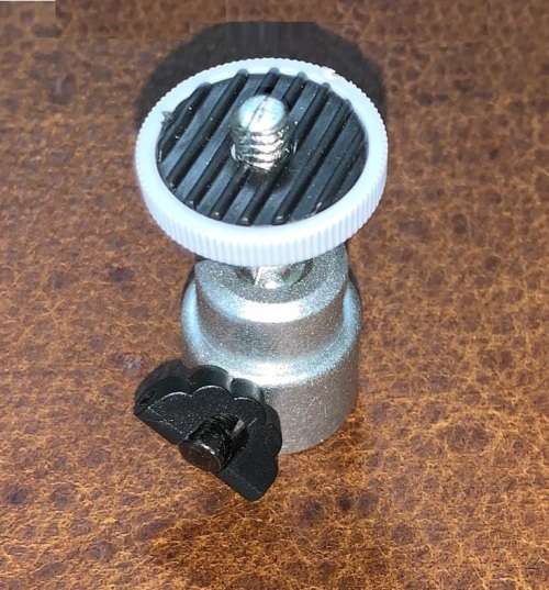 Mini 1/8` 360 Swivel Ball Head Screw Tripod DSLR Ballhead Stand For Camera (Silver)