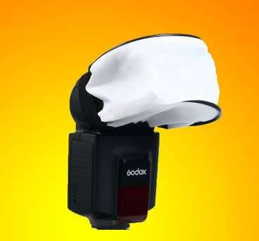 New Soft Cloth Diffuser For  Speedlight Flash (Canon Nikon Metz etc) - White
