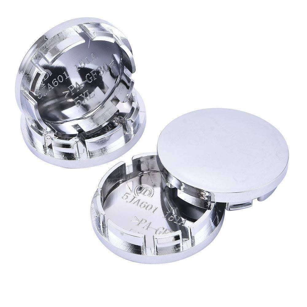 4x Wheel centre Cap Bases (without branding / stickers): 56 / 51 mm (Chrome)