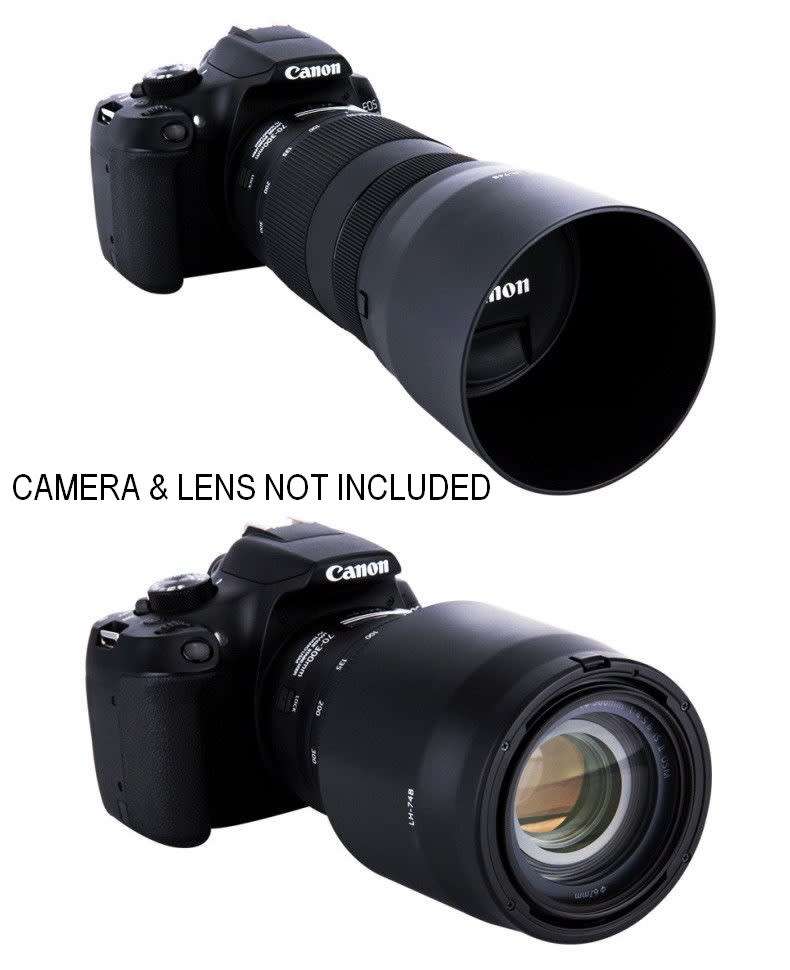 Generic used hood for Canon EF 70-300mm f/4-5.6 IS II & Canon RF 100-400MM F5.6-8 IS USM Lenses
