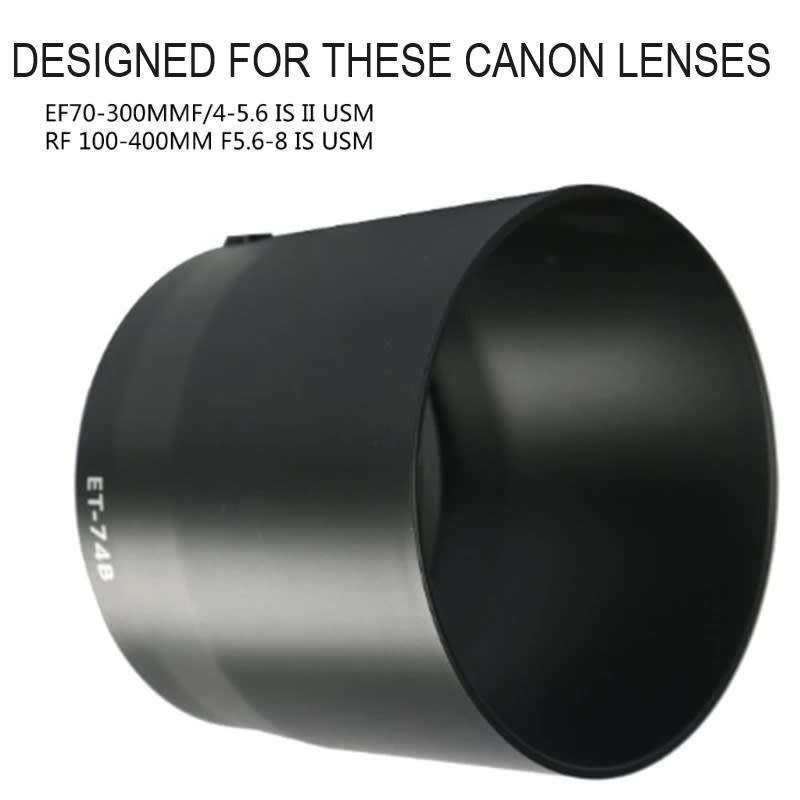 Generic used hood for Canon EF 70-300mm f/4-5.6 IS II & Canon RF 100-400MM F5.6-8 IS USM Lenses