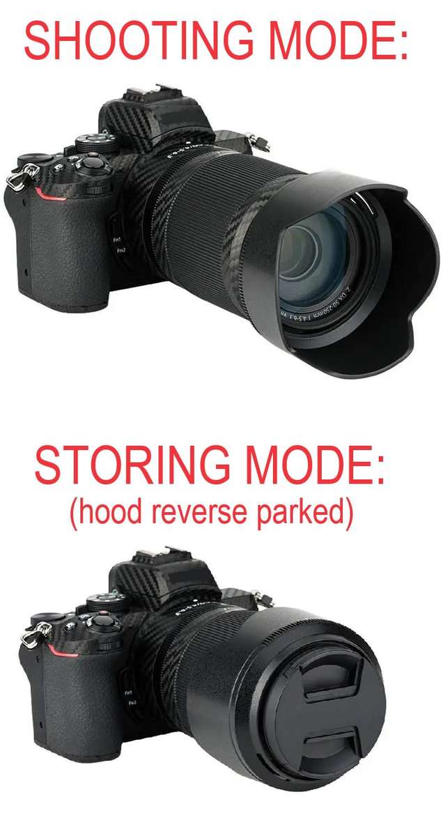 Generic used Lens Hood for Nikon Z DX 50-250mm f/4.5-6.3 VR