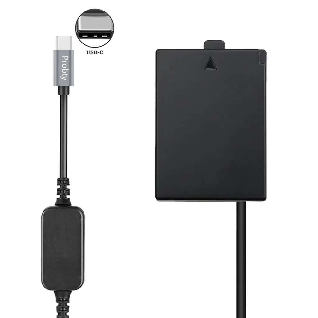 Power Bank LP-E10 Type C Cable DR-E10 ACK-E10 DC Coupler -Canon EOS 1200D 1300D 1500D X50 - X90 T5&6