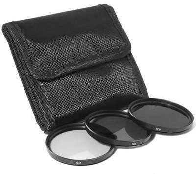 Generic 58mm Neutral density filter set  (ND2, ND-4, ND-8) with Pouch