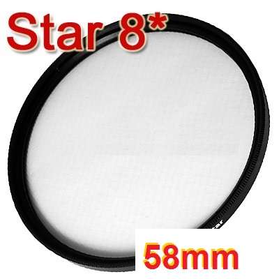 Generic 8-point star Filter for lens with 58mm Filter Thread