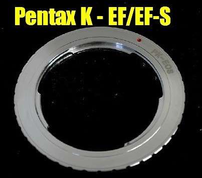 Pentax K PK Lens to Canon EOS EF adapter (Non Autofocus)