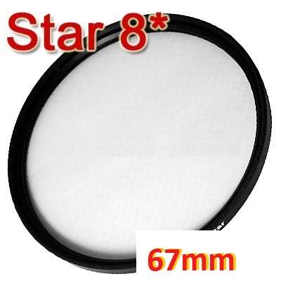 Generic 8-point star Filter for lens with 67mm Filter Thread