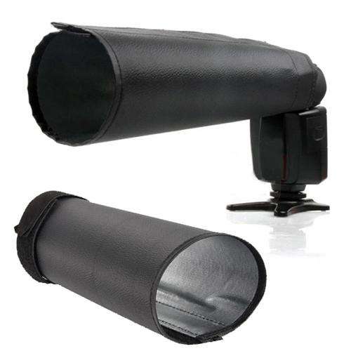 Camera Speedlite Snoot Beam Reflector Diffuser Foldable (Canon Nikon Metz etc.)