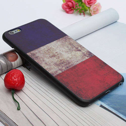Ultra Thin Slim FRANCE Flag Pattern Hard Back Case Cover For iPhone6 Plus 5.5"