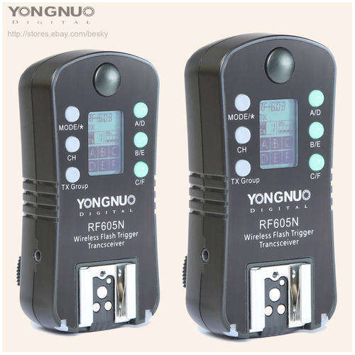 2x Yongnuo RF-605 Wireless Flash Trigger for NIKON (N1 & N3)