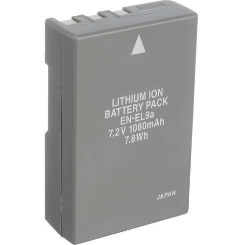 EN-EL9a Replacement 7.4V 1080mAh Battery for Nikon D40 / D40X / D60 / D3000 / D5000