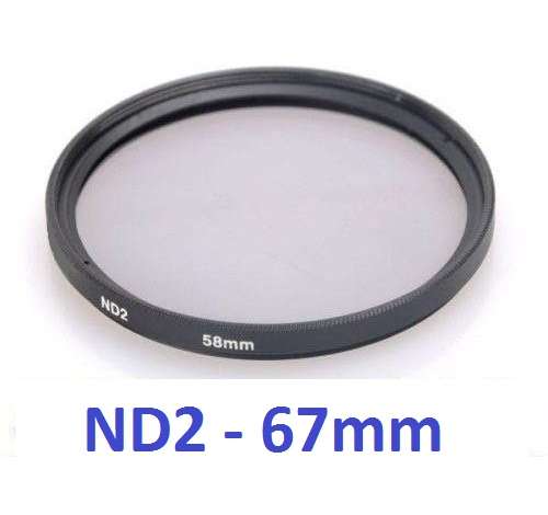 Generic ND-2 Filter for lense with 67mm Filter Thread