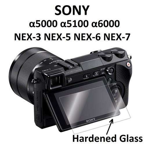 Hard LCD Toughened Glass Screen Protection Film for SONY A5000 A6000 A6300 A6500 NEX 3, 5, 6, 7