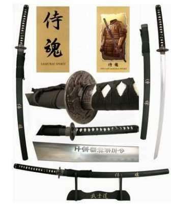 1m LOYALTY The Last Samurai Katana Sword 1.040m with Stand for Display Fix Blade Training
