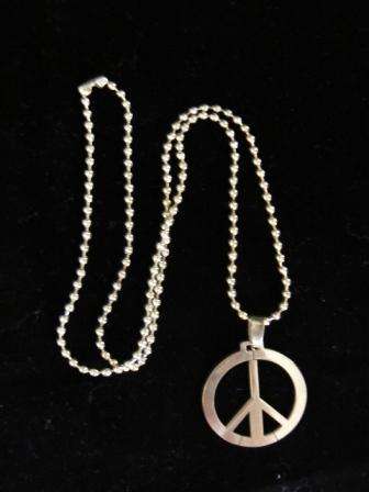Peace Stainless Neck Chain Casual Wear Necklace