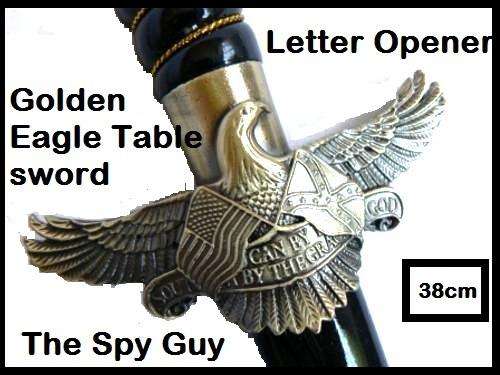 Golden Eagle Letter opener 37cm Desk or Display Sword Blade