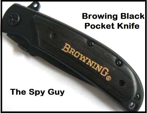 Browning BLACK Pocket Blade Knife 21cm Foldable Steel Blade Dark Ops Series