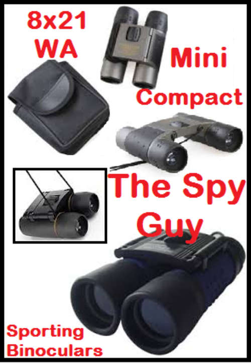 8 x 21 WA Binoculars Ideal for Sports Birding Hiking and All Outdoor Viewing With Carry Pouch