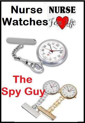 Nurses Pocket Watch with Pin and Chain Easy to Read For Medical Staff