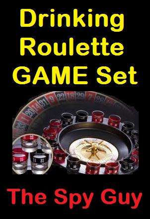 Drinking Roulette Game Set with Glass Shooters Spin Land Drink with Fun