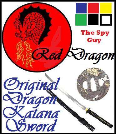 Red Dragon Katana Full Functional Battle Samurai in Blue Red White Yellow Black Green