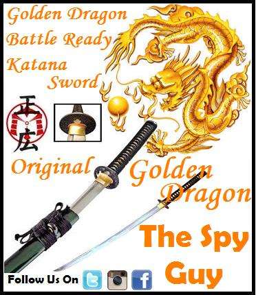 Golden Dragon Katana Battle Ready Samurai Sword Sharp Limited Edition Quality