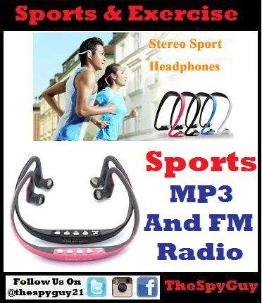 Sports MP3 Music Head Ear Phones Plays FM XSNL Enjoy the Freedom While Working Out
