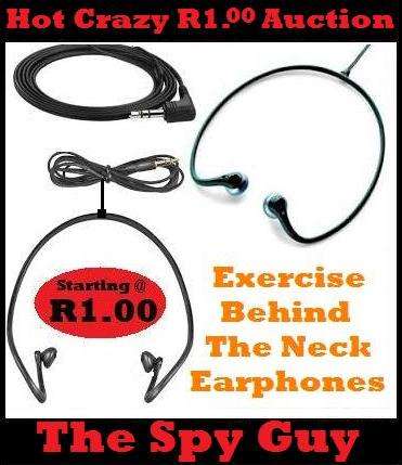 Exercise Earphones behind the Neck System for Easy Play Exercise Gym Earphones