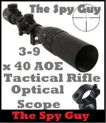 3-9x40 AOE Optic Illuminated Rifle Scope Tactical Sight Fits Hunting Rifle