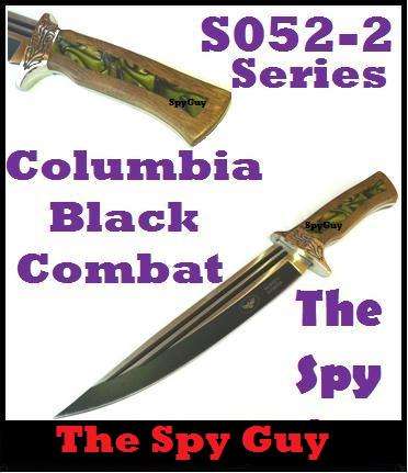 S052-2 Columbia Black Co-Ops Combat Fix Blade Steel Full Tang