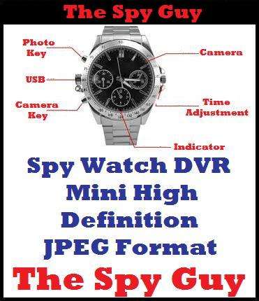 Spy Watch DVR Mini High Definition JPEG Format Supports Video & Voice Can be Used as Security Info